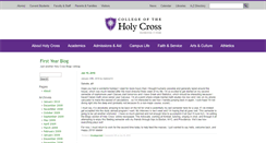 Desktop Screenshot of firstyear.me.holycross.edu