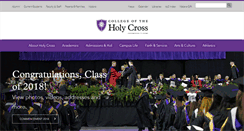 Desktop Screenshot of holycross.edu