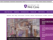 Tablet Screenshot of news.holycross.edu