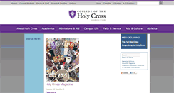 Desktop Screenshot of magazine.holycross.edu