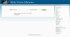 Desktop Screenshot of library.holycross.edu